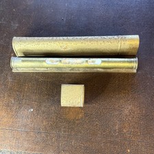 Vintage Cased Travelling Brass Spirit Level