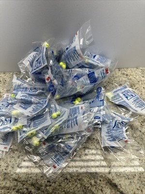 New 3M 318-1003 Corded Push-in Ear plugs 50. Individually Sealed Packs