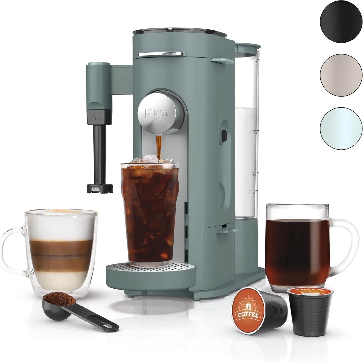 Pods & Grounds Specialty Single-Serve Coffee Maker, K-Cup Pod Compatible, Built-
Opens in a new wind