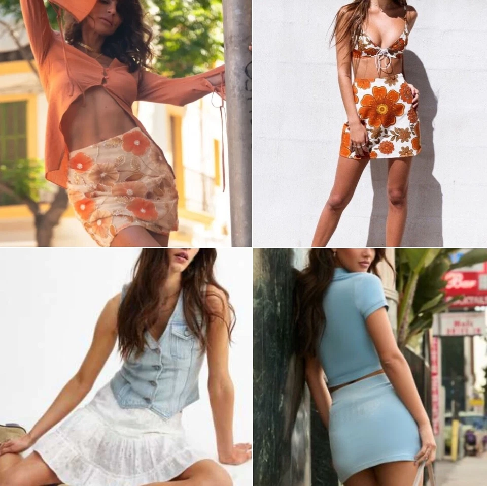 Women’s Mini Skirt Denim Sizes 12 14 Multiple Styles to Choose From - Image 3 of 4