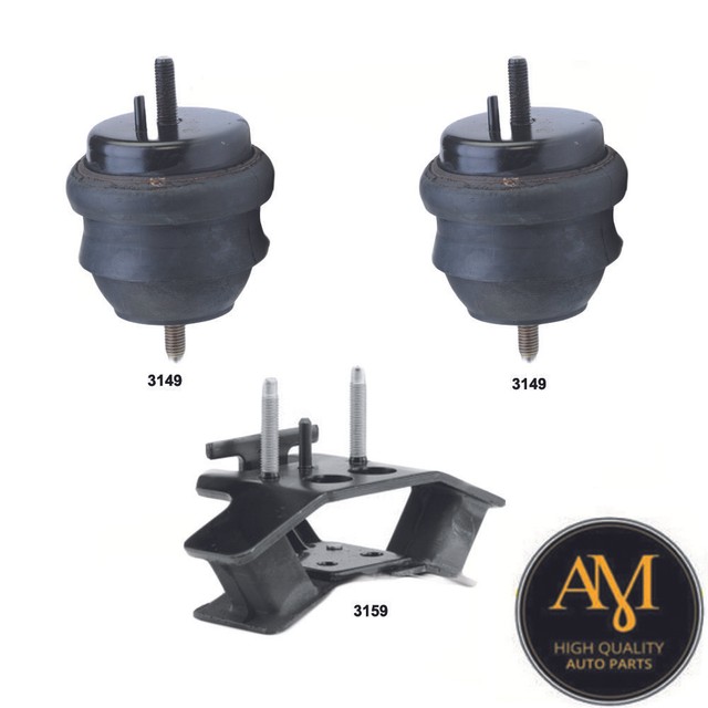 New Engine Motor & Trans Mount 3Pcs Set For Cadillac CTS 2.8L 3.2L 2004