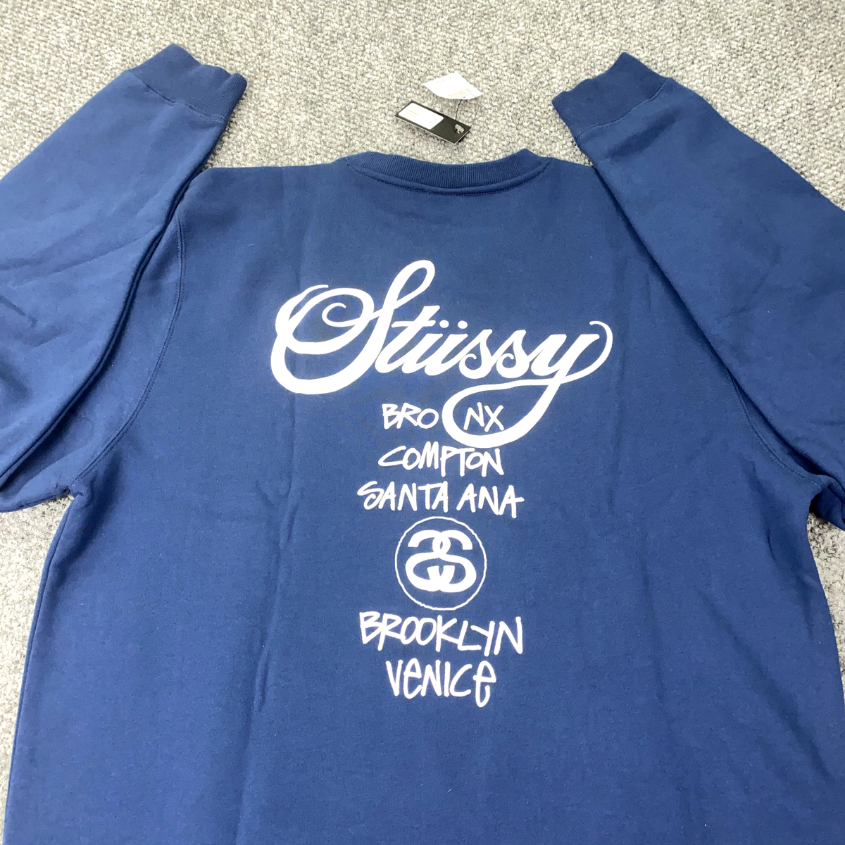 Stussy X Dover Street Market World Tour Crew DSM Mens XL Navy