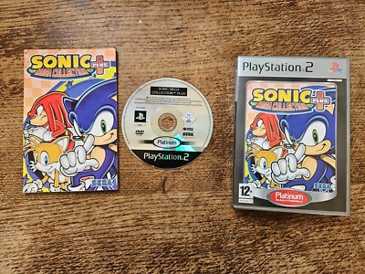 SONY PLAYSTATION 2 PS2 - SONIC MEGA COLLECTION PLUS #BLG9 CIB PLATINUM