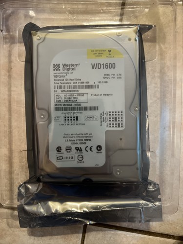 Western Digital WD1600 7200 RPM WD Caviar WD1600JB-0FUA0 Hard Drive Sealed Bag - Picture 3 of 9