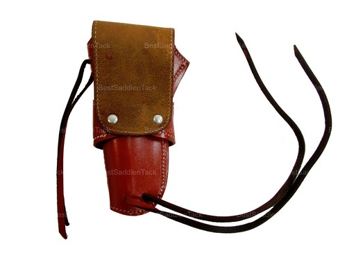 Leather Holster Long Barrel Revolver Fit S&W Heritage Taurus Colt Universal Red - Picture 28 of 35