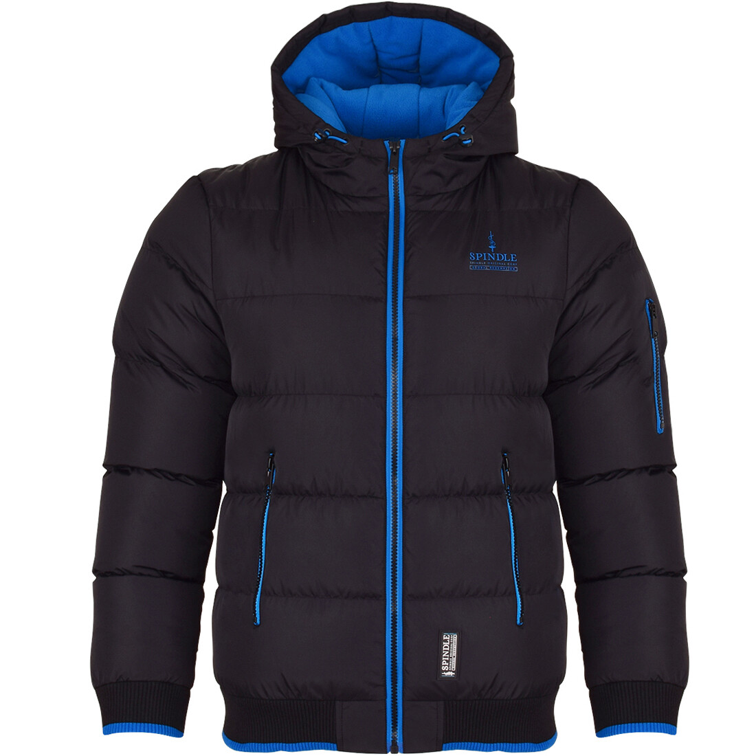 Spindle Boys Padded Winter Coat School Hooded Fleece Lined Jacket Zip