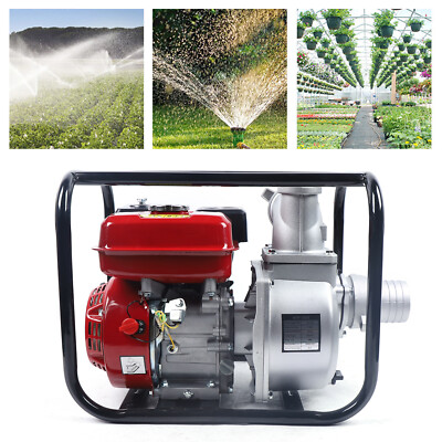 #ad 7.5HP Gas Water Transfer Pump High Pressure Irrigation Pump Semi Trash Pump $218.89