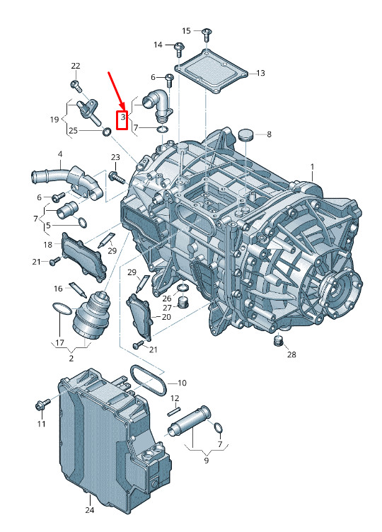 Tuyau de liquide de refroidissement pour Audi E-Tron Ge 0Ef907743R