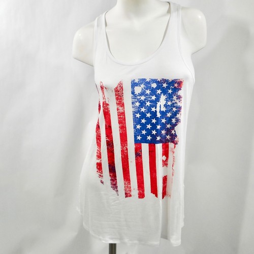 Size 1XL White Sleeveless Tank 