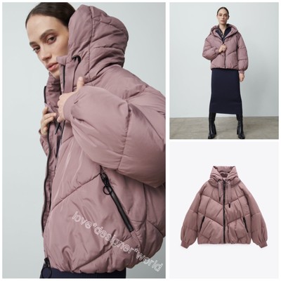 zara waterproof puffer jacket