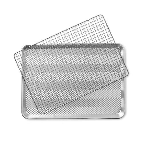 Nordic Ware Naturals Aluminum Prism Half Sheet with Nonstick Grid 45.5x32.5x3cm 11172431714 eBay