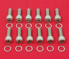 SBM MOPAR HEADER BOLTS KIT 273 318 340 360 STAINLESS STEEL 5/16" ALLEN SET