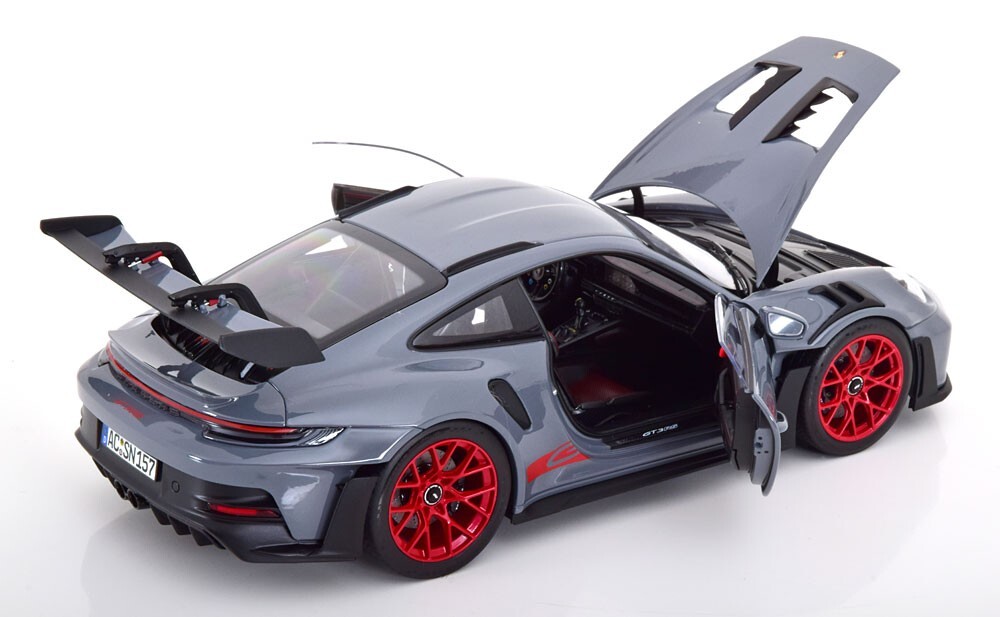 Norev 2022 Porsche 911 (992) GT3 RS Grey Red 1:18 LE 500pcs
