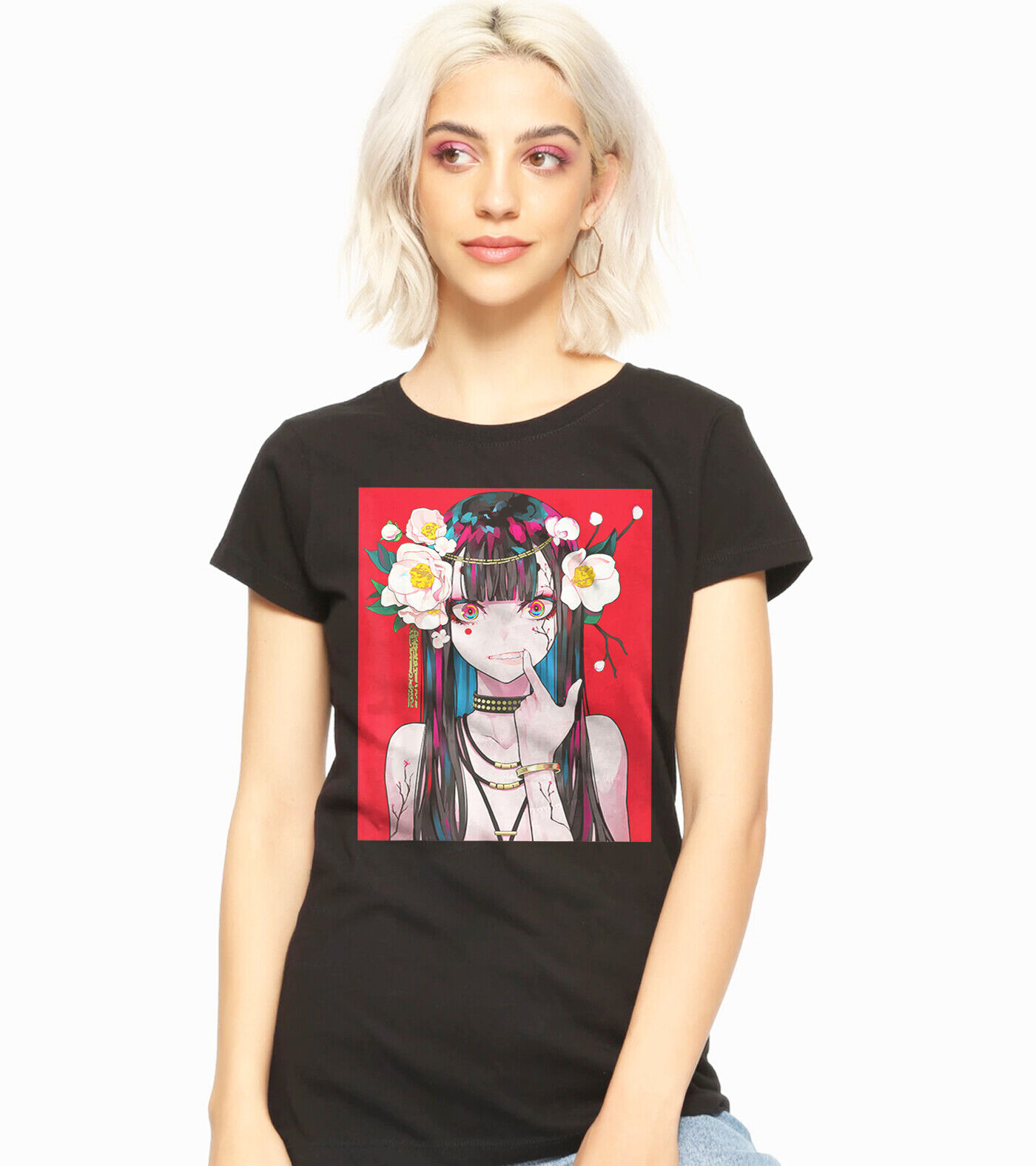  Anime Girl Japanese Aesthetic anime Otaku Long Sleeve T-Shirt :  Clothing, Shoes & Jewelry