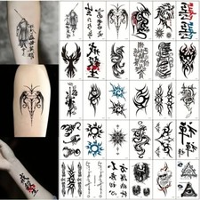 30 Sheet Tattoo Sticker, Waterproof Long Lasting Realistic Temporary Tattoo