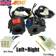 Universal 22mm 7/8" Motorcycle Handle Bar Switch Gear Light Indicator Control UK