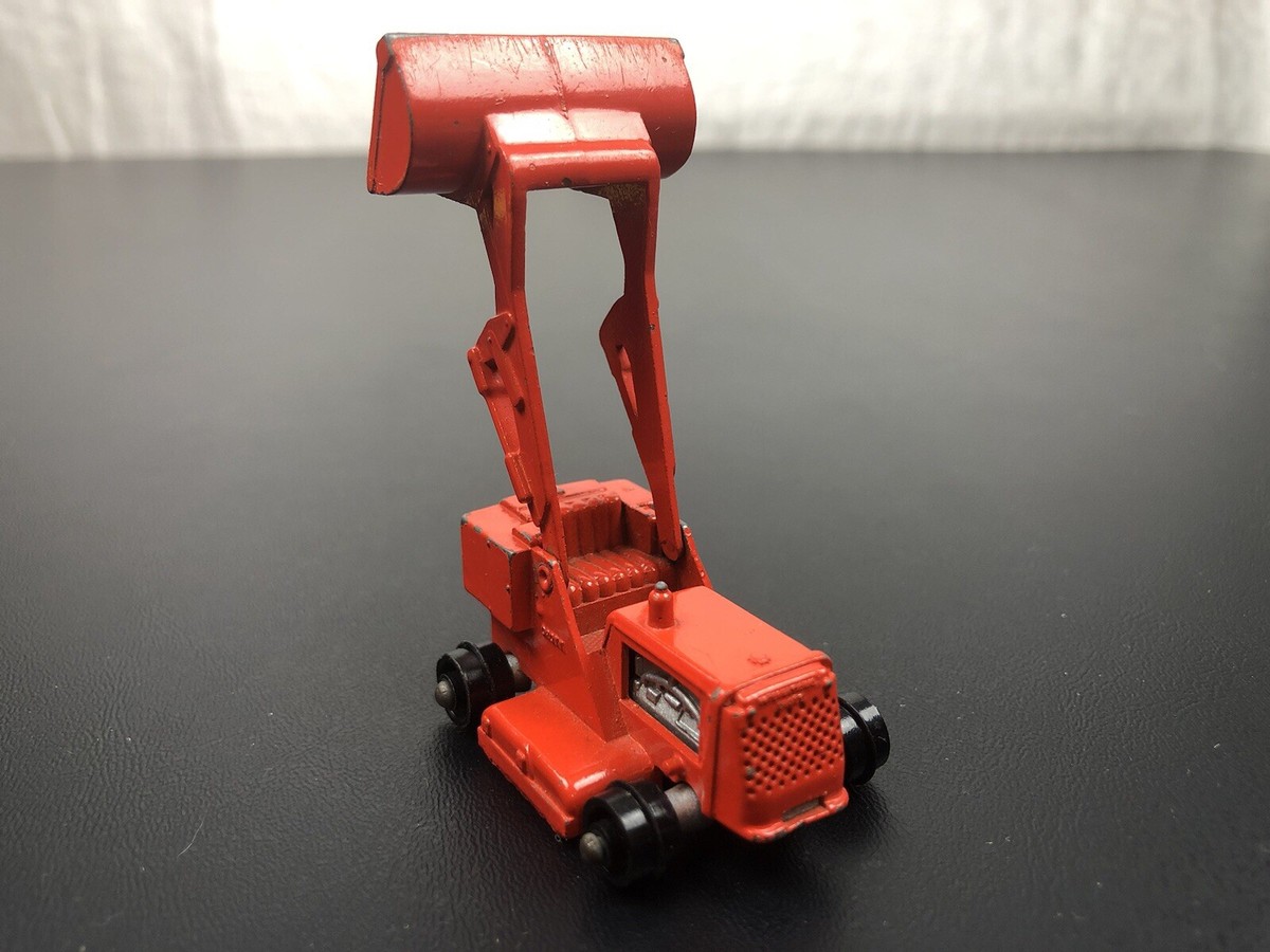 Vintage Matchbox Lesney 58 Drott Excavator Red W/ Damaged Box No