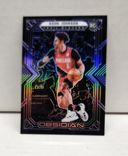 KEON JOHNSON 2021-22 Obsidian ELECTRIC ETCH PURPLE ~ Trailblazers ~ #'d /99