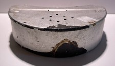 Vintage aliminum bait container / Caddy