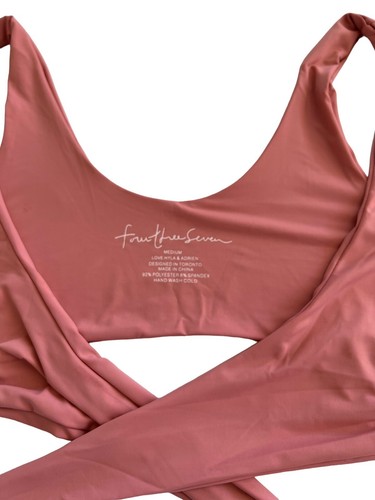 Nuevo con etiquetas Top de bikini Four Three Seven 437 “Kenzie” en rosa, mediano - Imagen 7 de 8