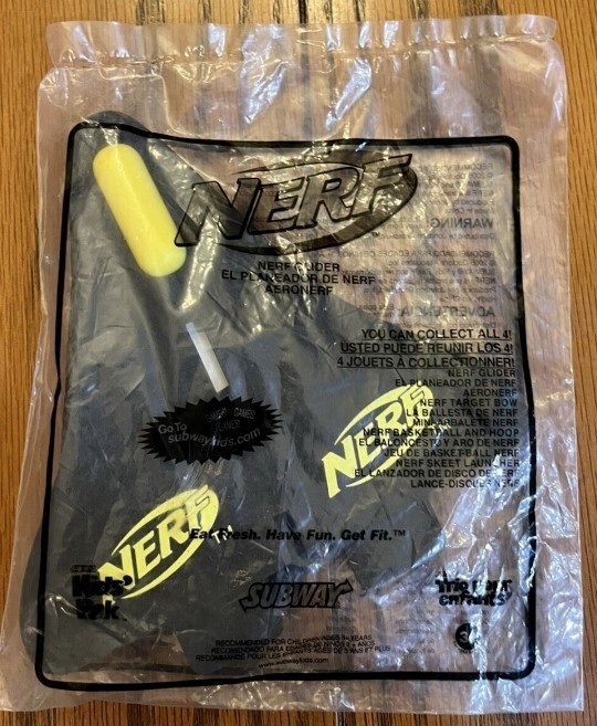 2008 NERF SUBWAY KIDS MEAL TOY - GLIDER | eBay