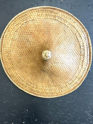 22” TRADITIONAL CONICAL ASIAN COOLIE/FARMER RICE PADDY  display picture 1