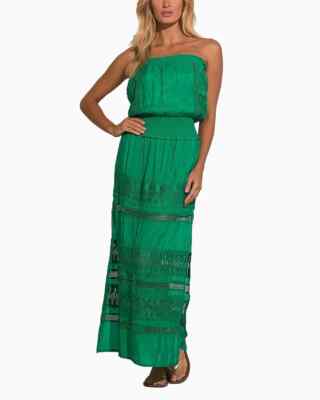 elan mixed media midi dress Elan One Shoulder Smocked Maxi Dress – NeptunesBoutique