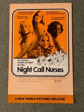 1972 Original Movie Pressbook ~ Night Call Nurses ~