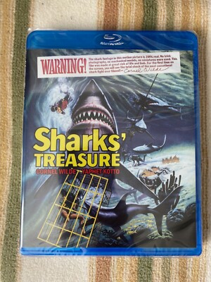 SHARKS' TREASURE Blu-Ray Scorpion 70s Action Adventure Thriller Cornel Wilde OOP