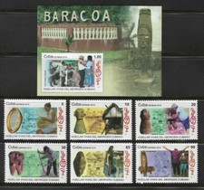 2019 Baracoa Indian Heritage Pottery Footprint Caribbean Island MNH + S/S Set
