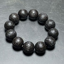 Lobular Red Sandalwood Plain Bead Bracelet Buddha Bead Round Bead Bracelet