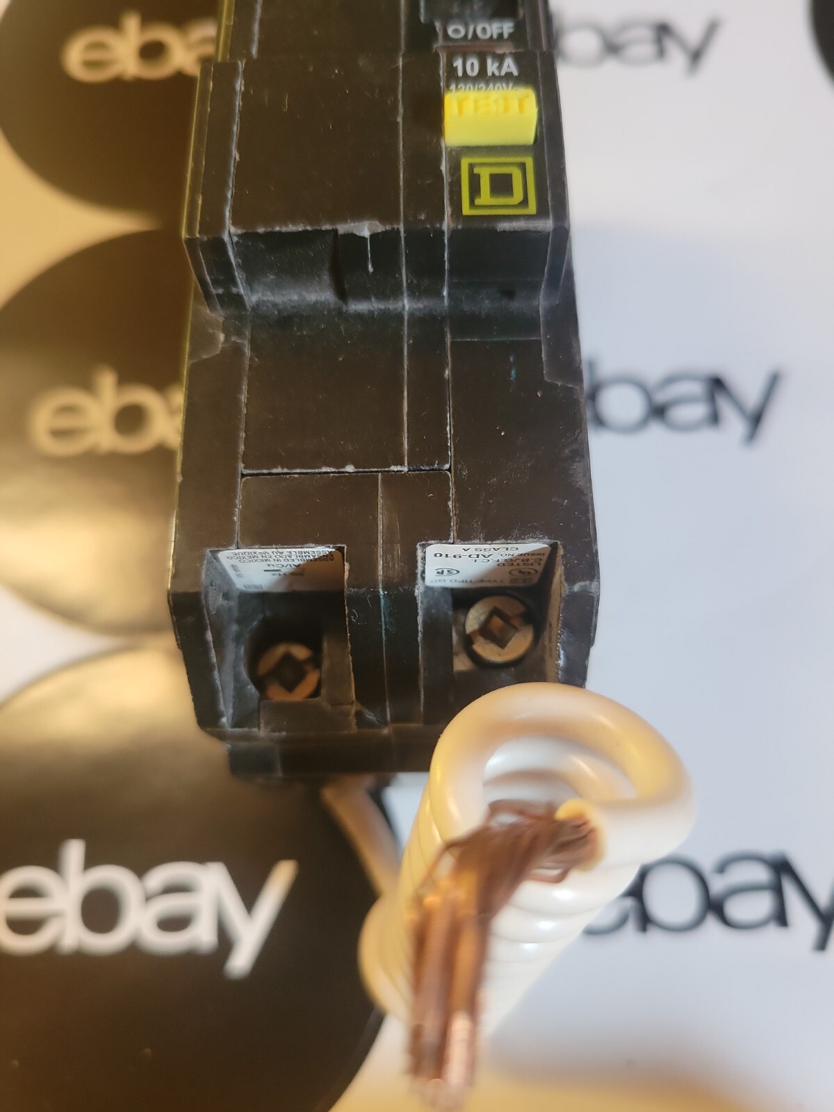 QO260GFI SQUARE D QO 2 POLE 60 AMP GFCI GROUNDFAULT CIRCUIT BREAKER NO