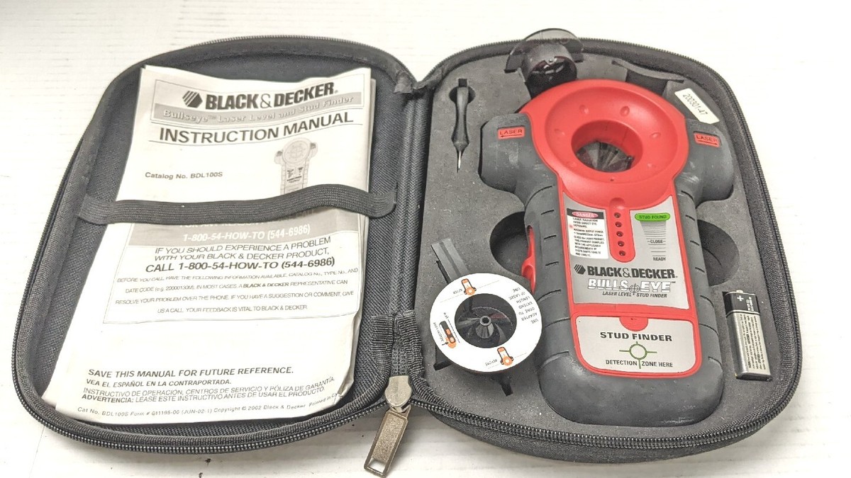 ゲットインザホール　LB100S Black & Decker BDL100S Bullseye Laser Level Stud w/Case | eBay