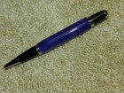 Le Roi Ballpoint Twist Pen / Blue Body with Silver Highlights & Black & Chrome T — photo 2