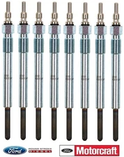 1994–2003 7.3L Powerstroke Glow Plugs Set 8 OEM Motorcraft ZD-30 / MC3Z-12A342-F
