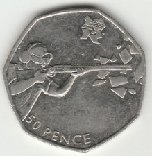 London Olympics 50p Shooting 2012