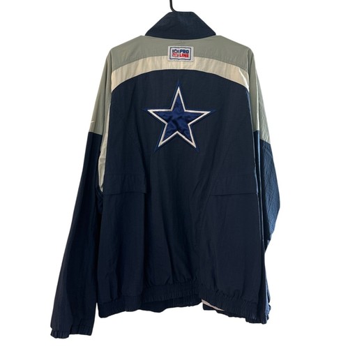 Rare Vintage Dallas Cowboys NFL Pro Line Reebok XL Jacket Blue & Gray - Picture 3 of 6