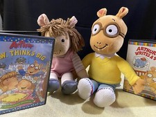   Arthur  '  Sister -  DW  - 10" Plush Stuffed Toy by Eden  2 DVD  s