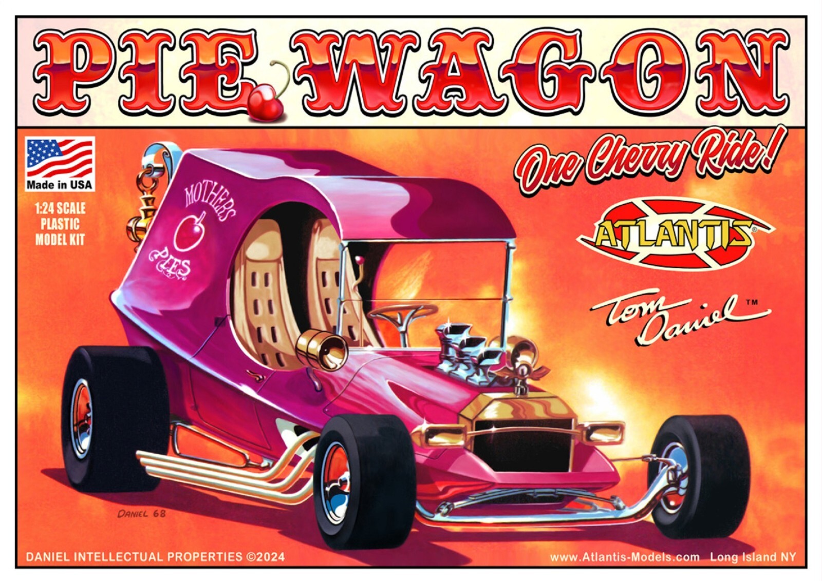 Atlantis Tom Daniel Pie Wagon Show Rod Plastic Model Kit 1:24 Scale – M6738
