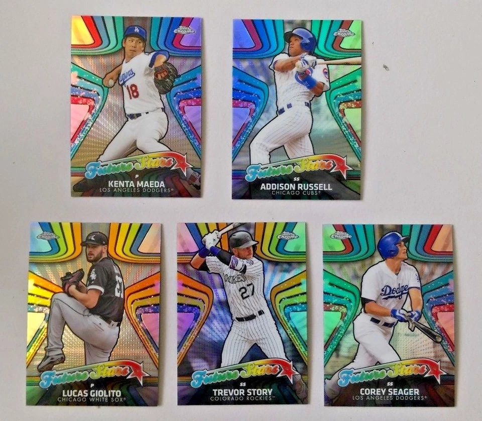 2017 TOPPS CHROME FUTURE STARS INSERT REFRACTOR - COMPLETE YOUR SET - Image 3 of 3