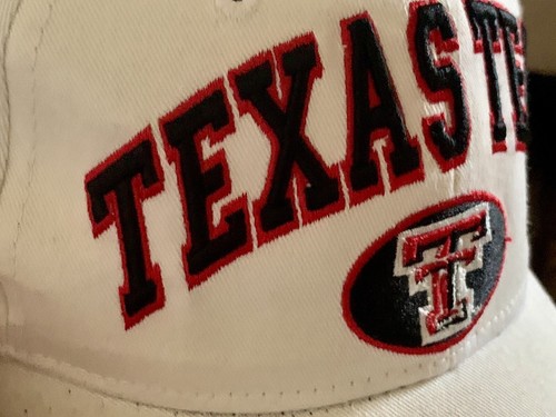 Texas Tech Hat Snap Back Red Raiders Baseball Cap ZEPHYR White Embroidered - Picture 7 of 17
