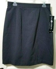 FLASH SALE NEW Womens Sag Harbor Professional Short Skirt 12 Large GRAY Lined