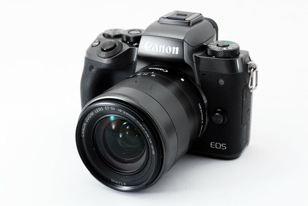 Canon EOS M5 24.2MP 18-55mm Lens Set Black [Exc+++] w/8GB SD Card