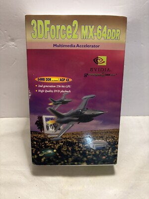 3D Force2 MX-64 DDR NVIDA Multimedia Accelerator 2nd gen GPU