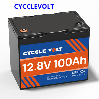 12V 100Ah LiFePO4 Lithium Battery BMS 4000+Deep Cycle Trolling Motor RV Off-grid