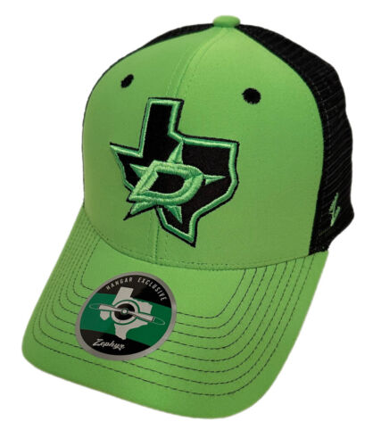 Zephyr NHL Dallas Stars RARE “3rd Jersey” Structured Curved Bill Mesh Hat NWT - Picture 1 of 6