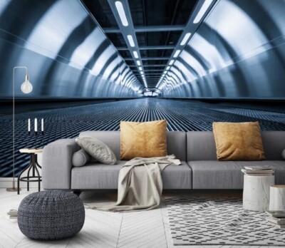 3D Space Corridor K14084 Wallpaper Mural Self-adhesive Removable Sticker Kay