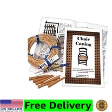 Chair Caning Kit Superfine 2mm Chair Cane - Brown, Rustic Style - Seat Weavin...