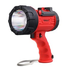Rechargeable Spotlight Flashlight with 2000,000 High Lumen LED, IP67 Waterpro...