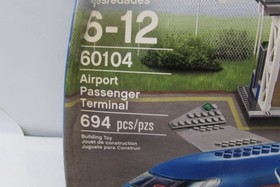 LEGO 60104 CITY Airport Passenger Terminal - Retired - New Open Imperfect Box